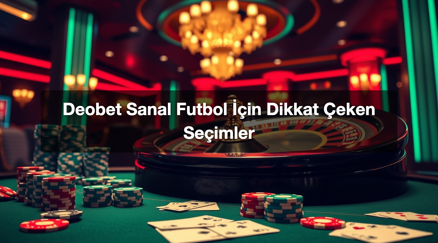 Deobet Sanal Futbol İçin Dikkat Çeken Seçimler